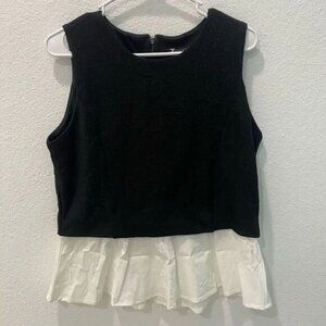 7th Avenue Peplum Blouse Size L